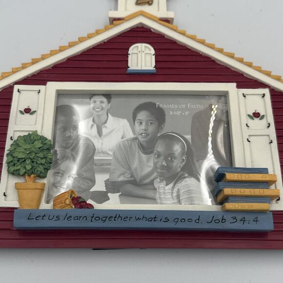 School House Picture Frame 3.5 X 5 Photo Inspirio by Zondervan Job 34:4 Teacher - Picture 3 of 10